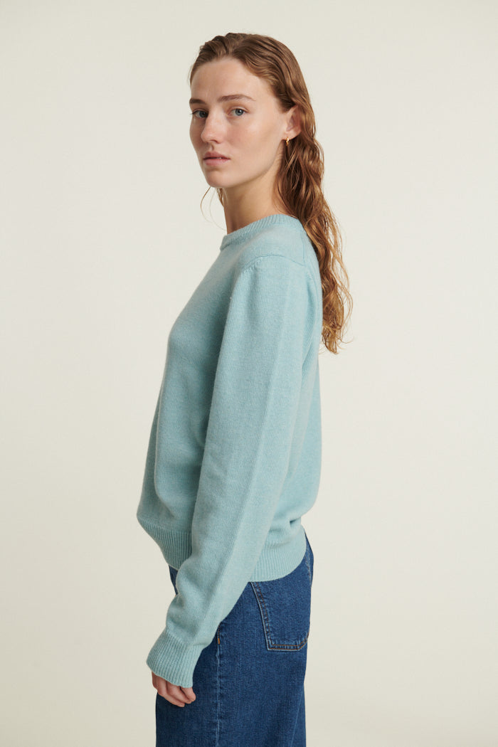 Basic Apparel Cady O-Neck Sweaters 770 Gossamer Green